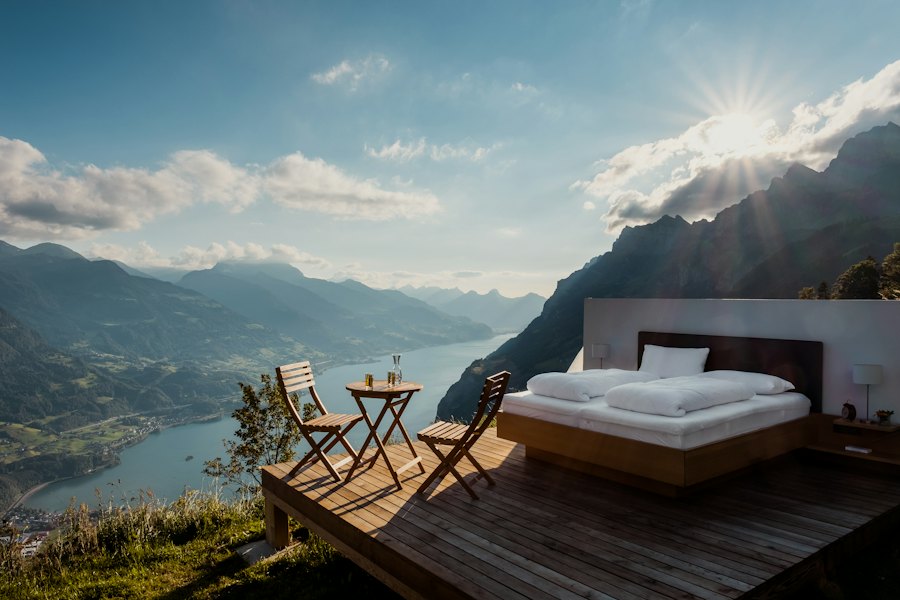 Phòng Homestay Ban công — 1 giường đôi